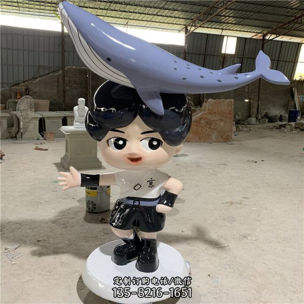 玻璃鋼商場樓盤卡通公仔雕塑 形象擺件