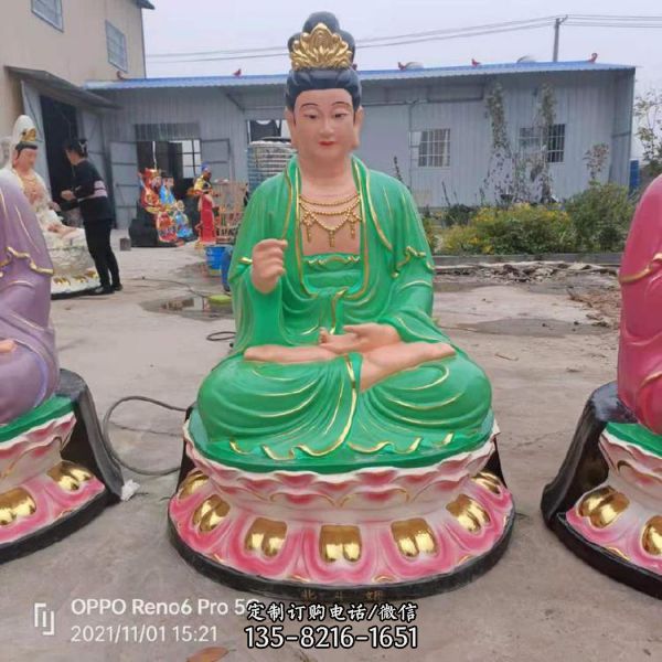 寺院擺放玻璃鋼彩繪十二老母佛像（6）