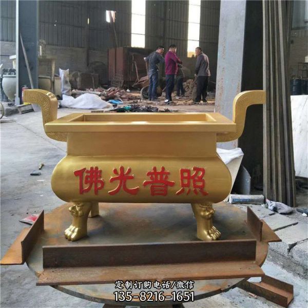 寺廟香爐祈福 造型各異香爐雕塑（3）