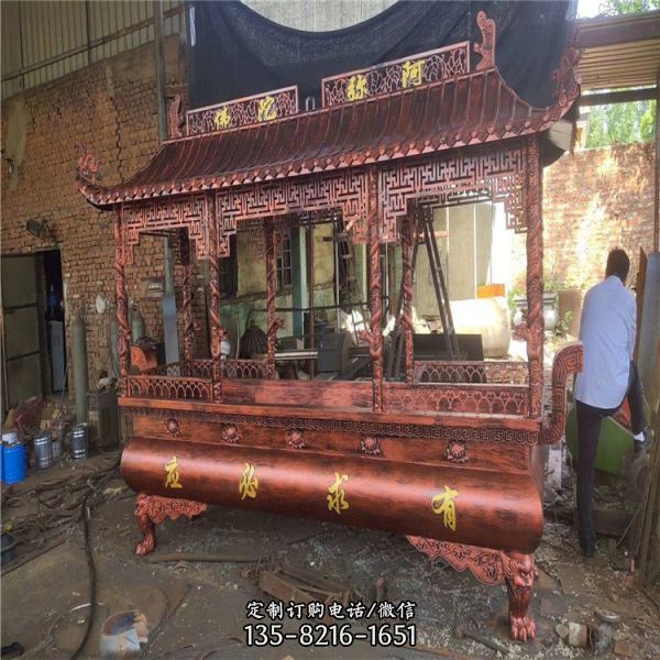 寺廟香爐祈福 造型各異香爐雕塑（6）