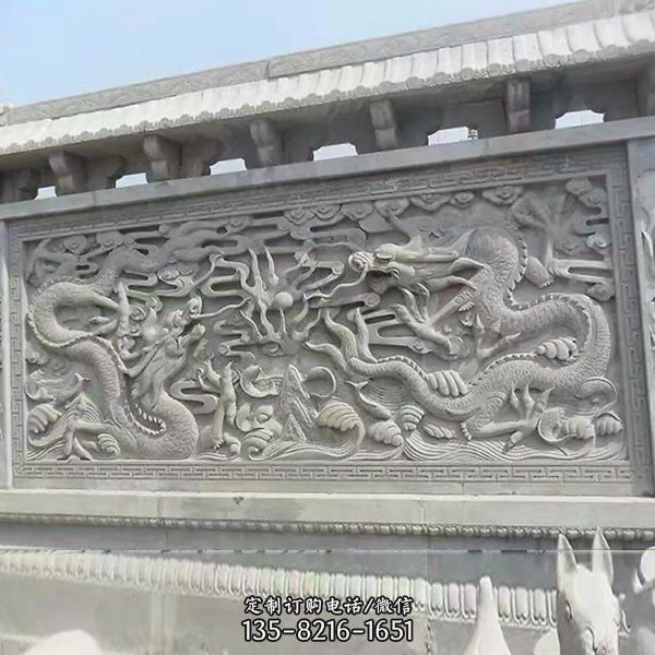庭院景區大理石浮雕影壁墻壁畫雕刻裝飾供應（5）