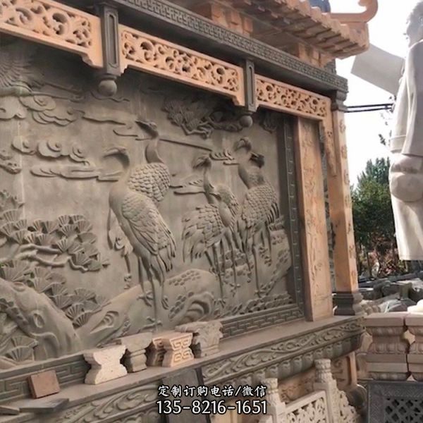 庭院景區大理石浮雕影壁墻壁畫雕刻裝飾供應（2）