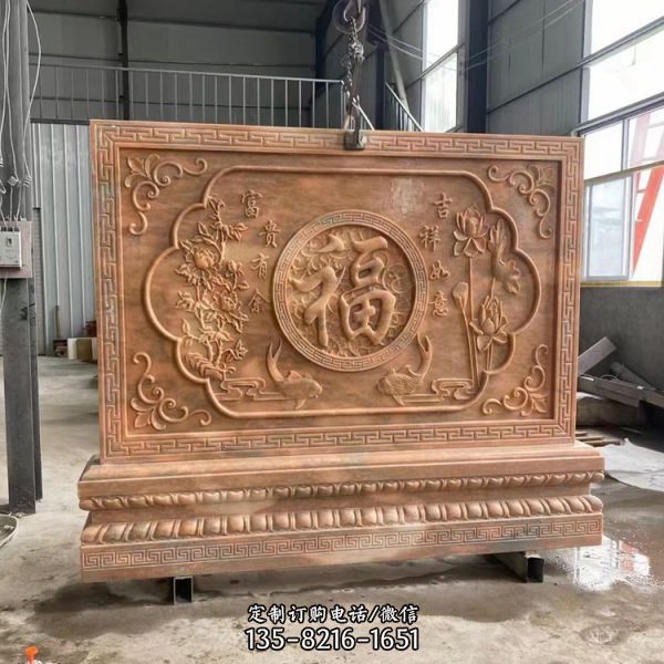 中式庭院浮雕壁畫影壁墻擺件（5）