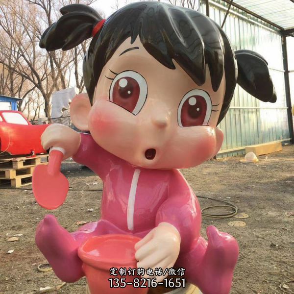 幼兒園玻璃鋼卡通創意彩繪人物雕塑（4）