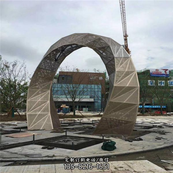 城市戶外大型金屬不銹鋼雕塑（4）