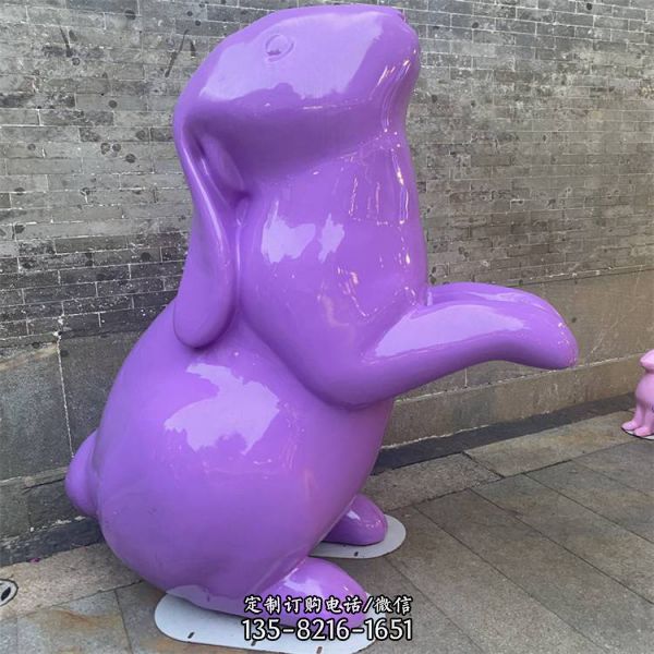 兒童樂園玻璃鋼彩繪卡通創(chuàng)意動物景觀雕塑（5）