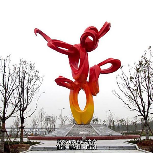 廣場(chǎng)大型不銹鋼景觀雕塑擺件