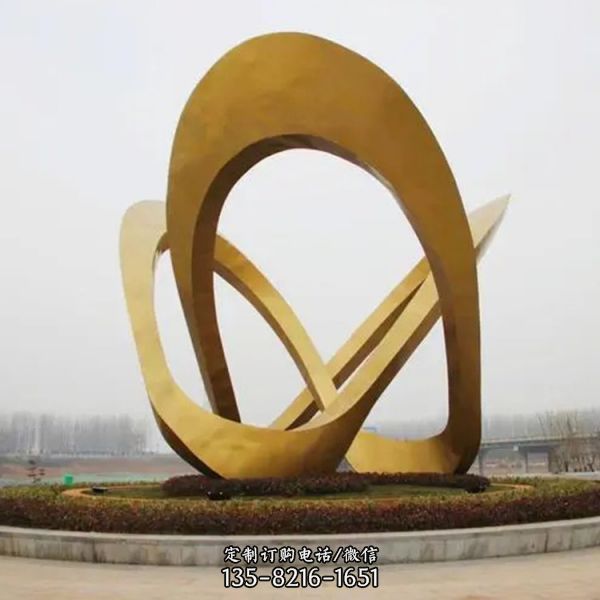 城市地標性不銹鋼抽象景觀雕塑（2）
