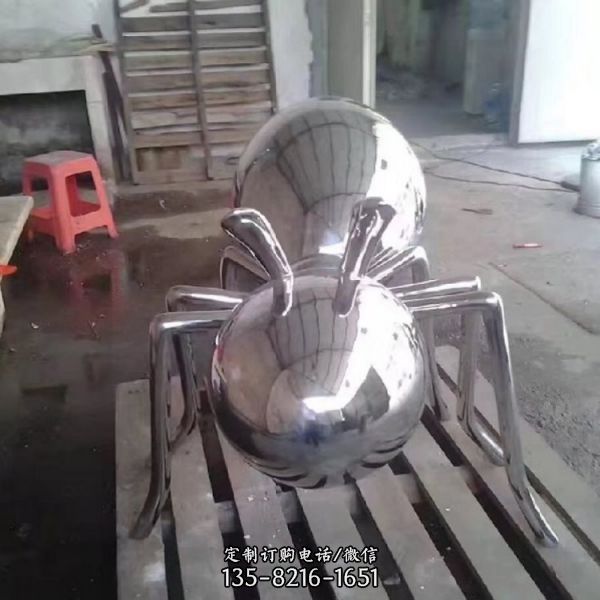 戶外大型不銹鋼動物景觀螞蟻雕塑（3）