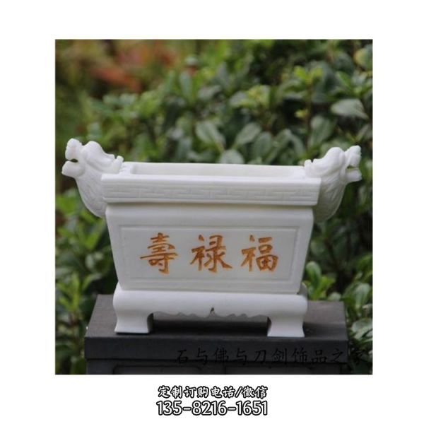 仿古做舊庭院寺廟香爐戶外宗教鼎雕塑（3）