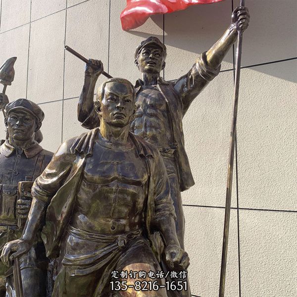 歷史人物玻璃鋼仿銅景區擺件（3）