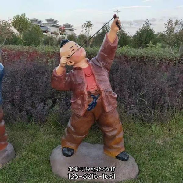 公園玻璃鋼彩繪童趣兒童主題雕塑（1）