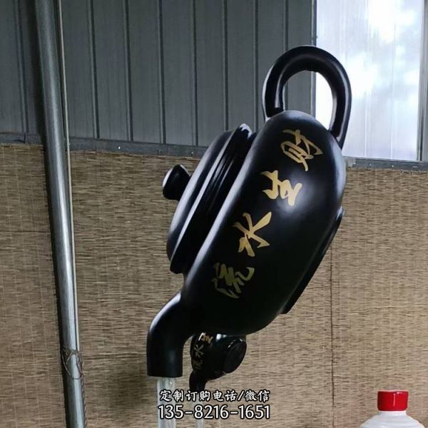 創意懸空流水戶外大型天壺擺件