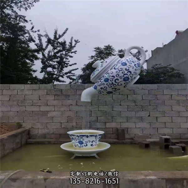 大理石石雕風水球噴泉流水缽水池庭院水景觀雕塑擺件（4）