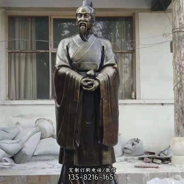 醫院玻璃鋼仿銅世界名醫人物雕塑（1）