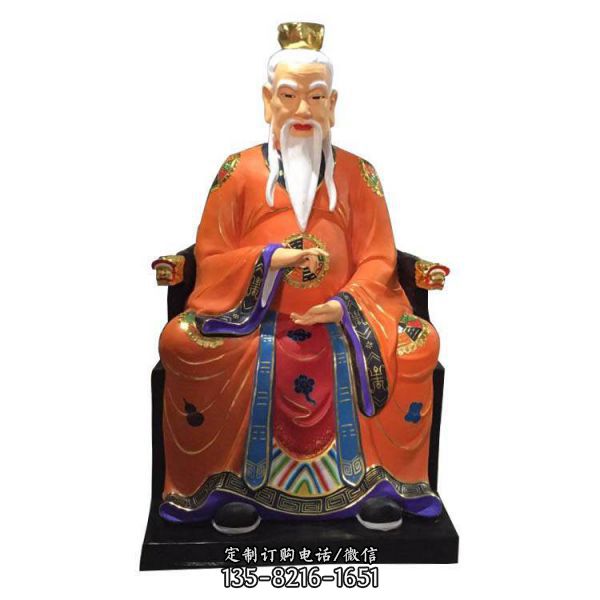 寺廟供奉佛像玻璃鋼噴金烤漆菩薩雕塑（1）