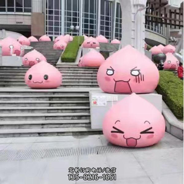 玻璃鋼彩色戶外廣場擺件（2）