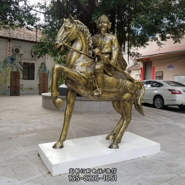 公園廣場(chǎng)大型古代將軍騎馬雕塑（3）