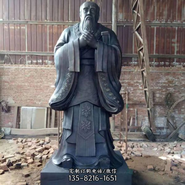 公園商業街擺放民俗人物銅雕像（3）