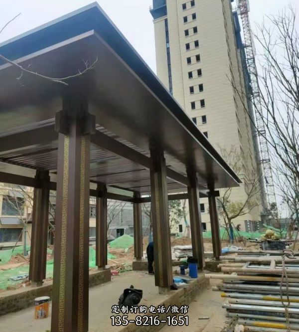 不銹鋼創意精神堡壘景觀亮化公園廣場 廊架（8）