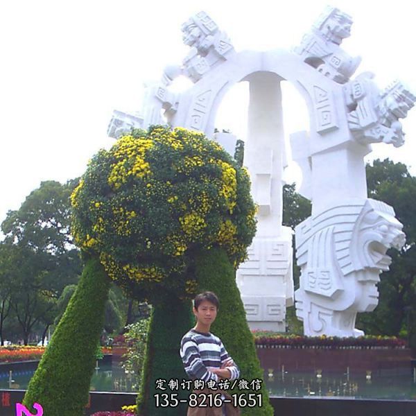 公園擺放大理石雕刻創(chuàng)意雕塑擺件（5）