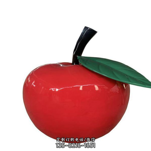 園林裝飾景觀仿真水果玻璃鋼草莓雕塑擺件（3）