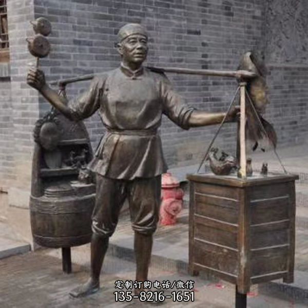 景區(qū)玻璃鋼人物 農耕文化雕塑（3）