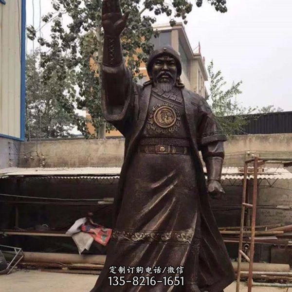 寓意故事玻璃鋼仿銅人物景觀雕塑（4）