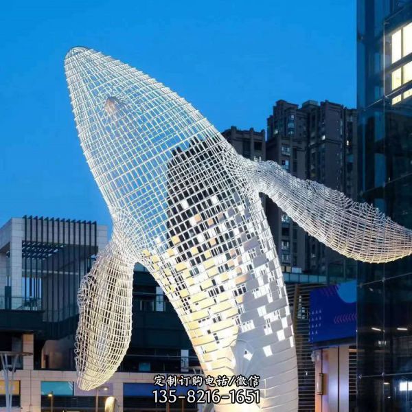 廣場園林?jǐn)[放不銹鋼鏤空網(wǎng)狀動(dòng)物造型（2）