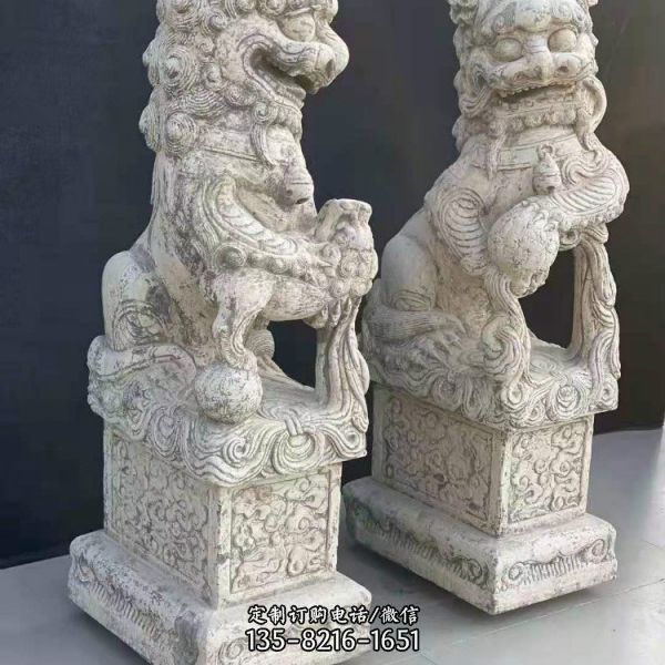 大理石石雕園林景區圓形石座（2）