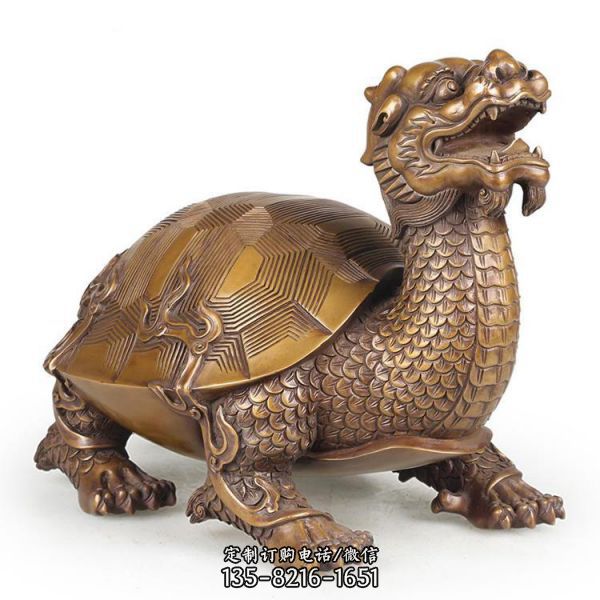 寺廟大型銅雕龍龜?shù)袼埽?）