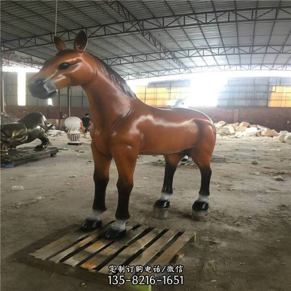 公園景觀玻璃鋼彩繪動物雕塑小品（1）