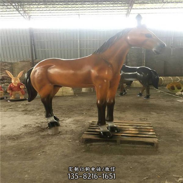 公園景觀玻璃鋼彩繪動物雕塑小品（3）