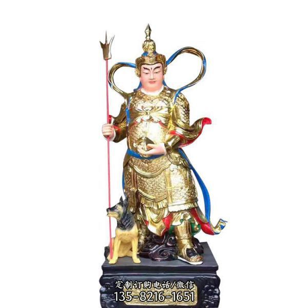 寺廟玻璃鋼彩繪噴金烤漆佛像雕塑（2）