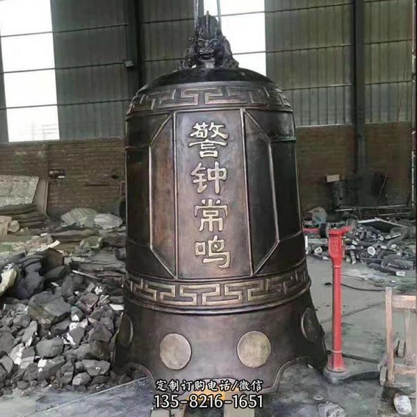 大型寺廟銅鐘敲鐘撞鐘景觀雕塑（3）