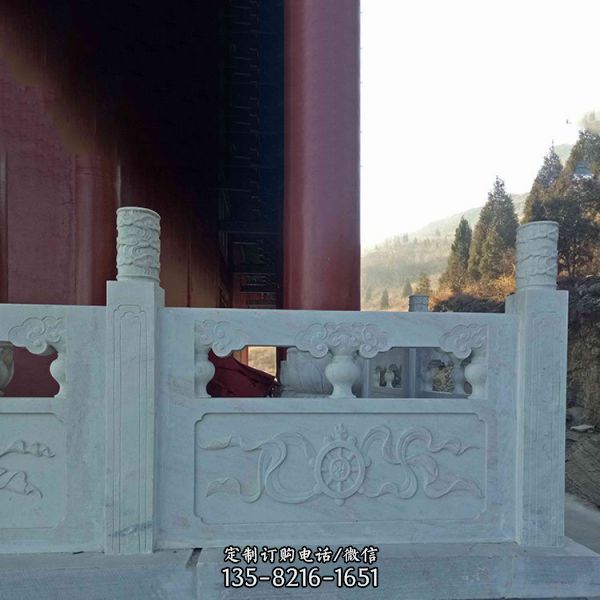 公園戶外庭院漢白玉石雕欄板（3）