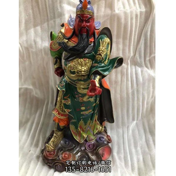 純銅打造家居寺廟關二爺關公雕塑（2）