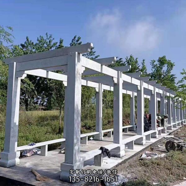 大理石石雕景觀戶外長廊雕塑