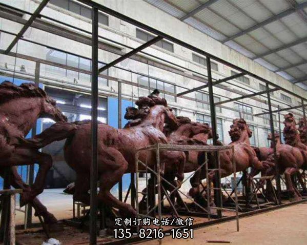 不銹鋼抽象鏤空戶外動物雕塑（2）