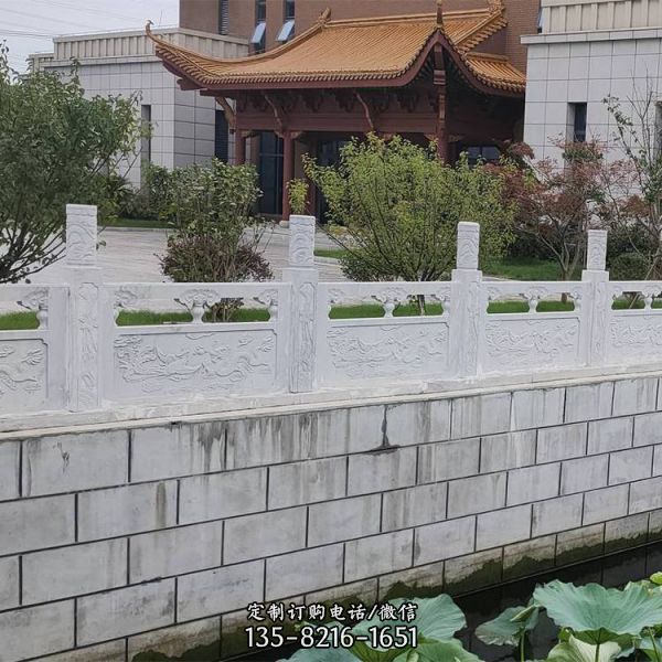 戶外大理石石雕園林河道圍欄雕塑（2）