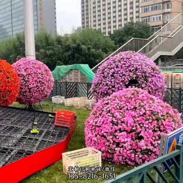 公園花架景觀植物鐵藝立體花球（2）