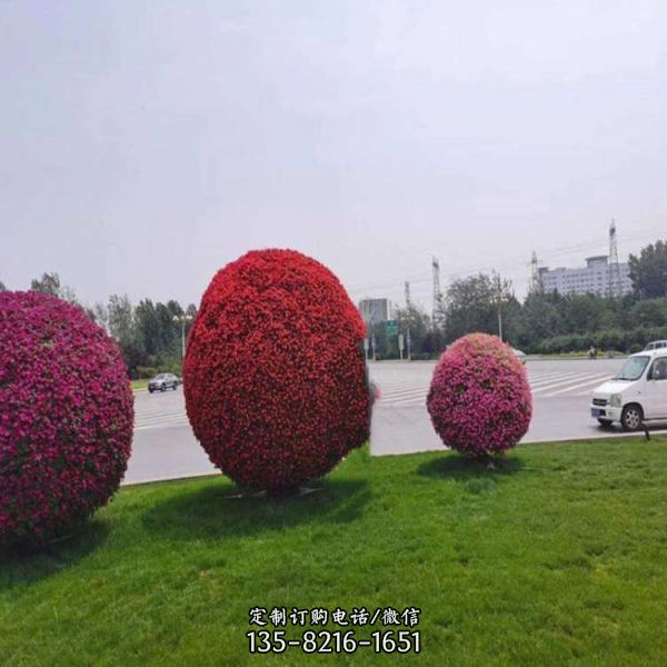 公園花架景觀植物鐵藝立體花球（1）