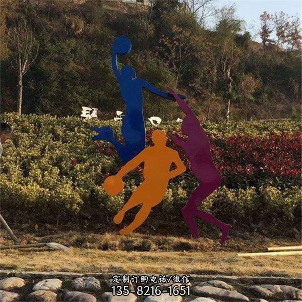 公園不銹鋼剪影體育主題運動人物雕塑（2）