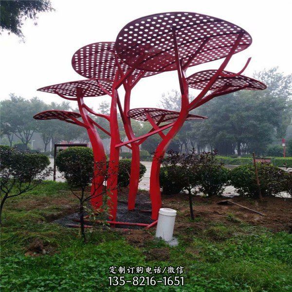 戶外校園不銹鋼創(chuàng)意鏤空景觀雕塑（3）