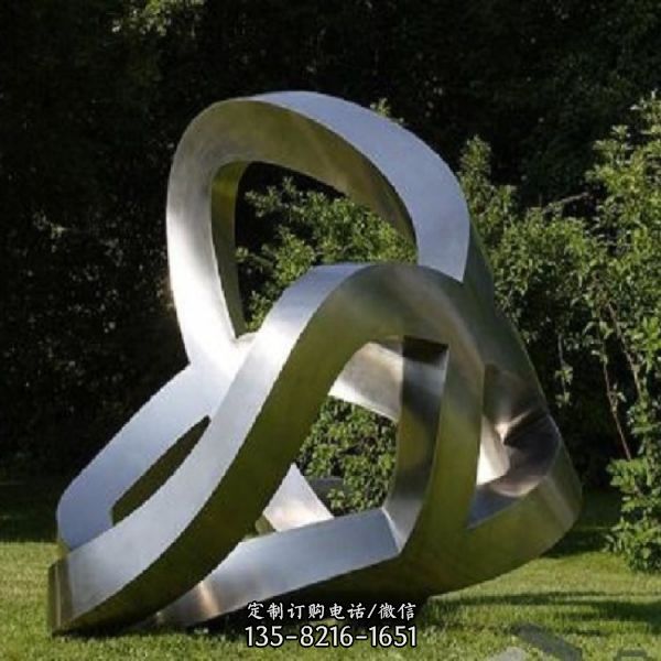 不銹鋼抽象戶外廣場大型異性景觀雕塑（2）