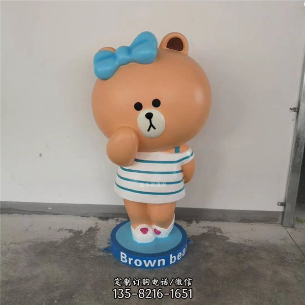 玻璃鋼商場卡通雕塑 迎賓公仔雕塑（2）