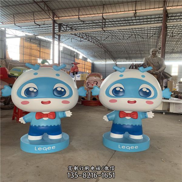 玻璃鋼商場卡通雕塑 迎賓公仔雕塑（3）