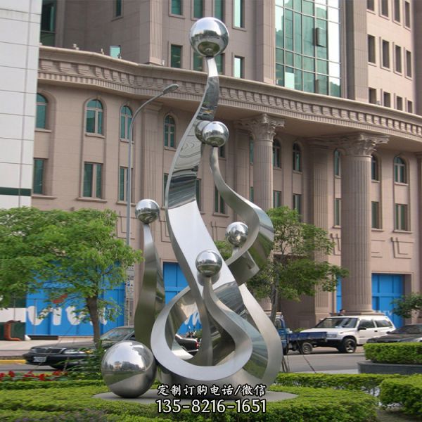 園林景觀不銹鋼雕塑制作 城市特色標志雕塑（5）