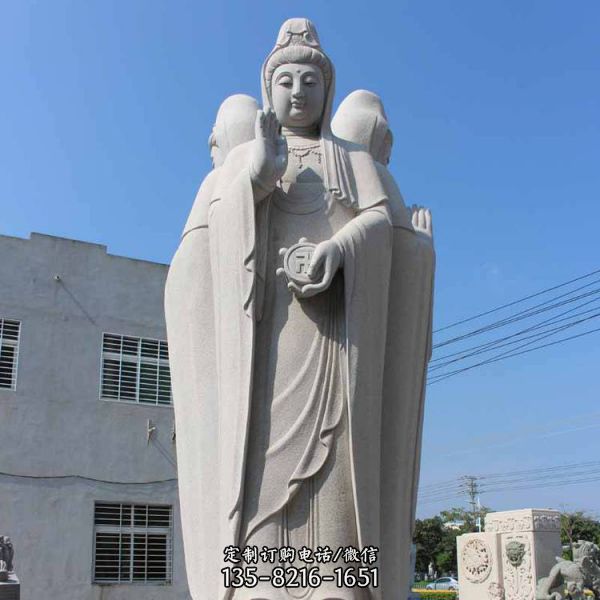 寺院擺放大理石立體浮雕觀音佛像（2）