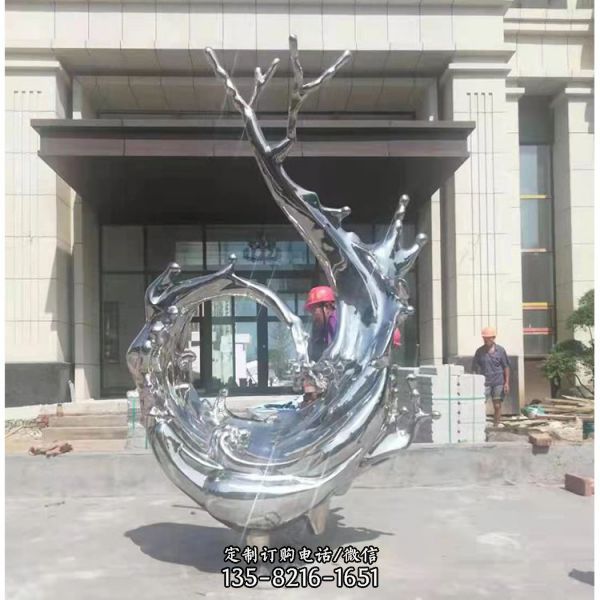 園林景觀不銹鋼標志性擺件 公園裝飾（2）